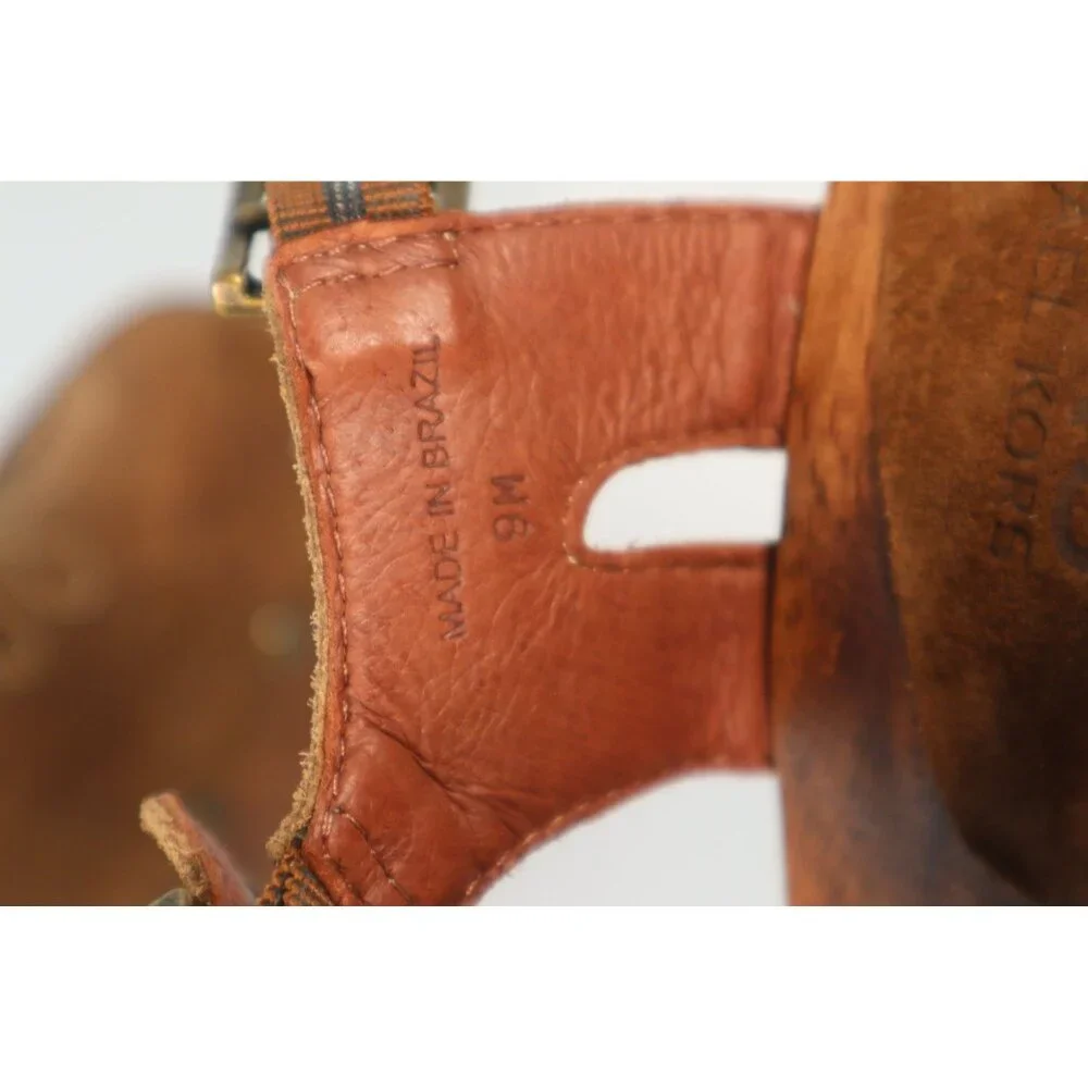 Michael Kors Brown Suede High Heel Mules with‎ Brass Studs Size 9 M